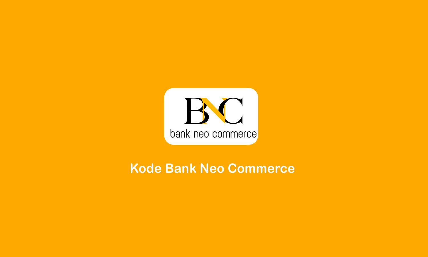 kode bank Neo Commerce